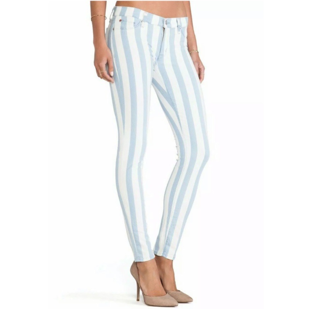 Hudson 25" Krista Super Skinny LIBA Stripe Jeans